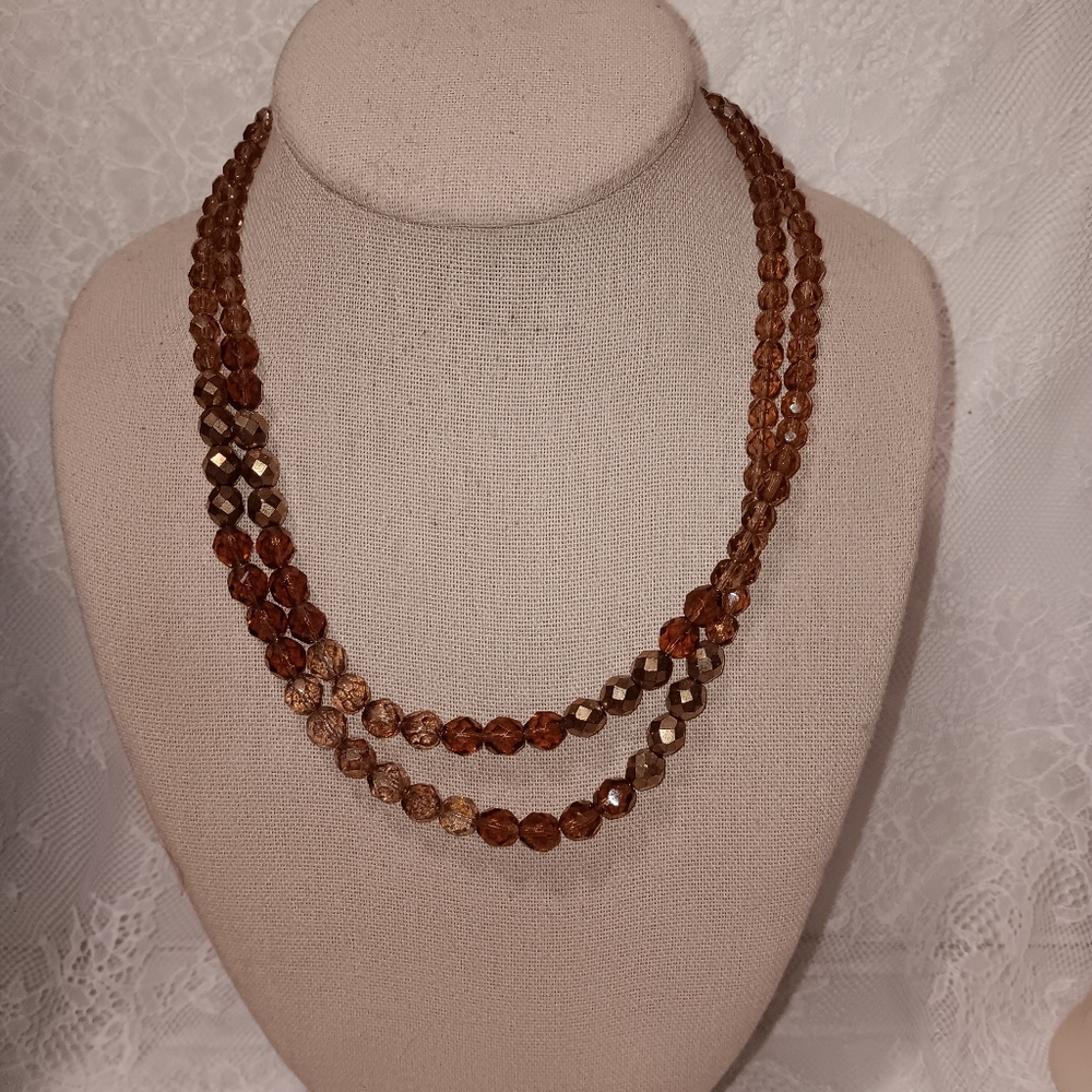 Robert Rose Double Strand Necklace